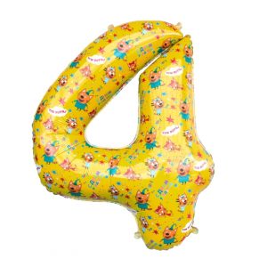 Цифра 4 Три Кота, 70 см.