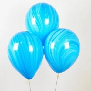 Шар, супер агат, голубой, 28 см Шар, супер агат, голубой, 28 см